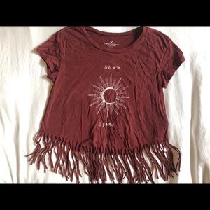 American Eagle Fringe Tee